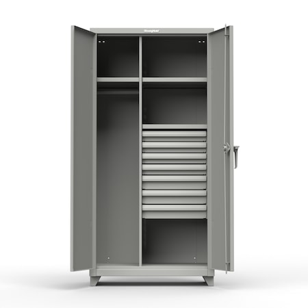 Strong Hold 14 ga. Industrial Bin Cabinet 48 inW x 24 inD x 75 inH 46-BB-240-L